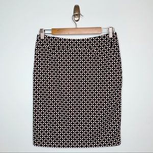 Adrienne Vittadini Black & White Pencil Skirt